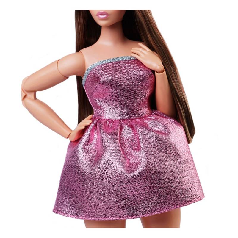 Barbie Signature doll Barbie Looks Model 24 Curvy, Pink Mini Dress