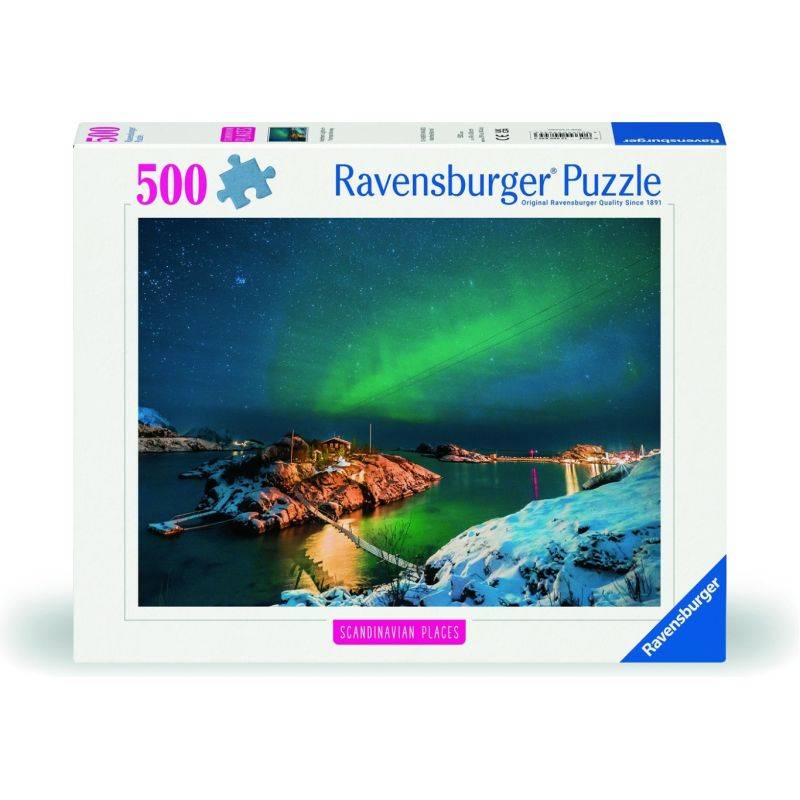 Puzzle 500 p - Aurora boreale, Tromsø, Norvegia (Puzzle in evidenza, scandinavo)