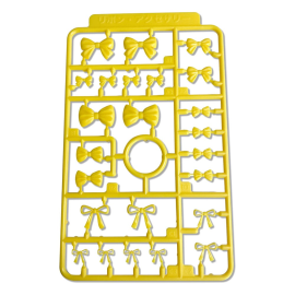 Original Character Plastic Model Kit Ribbon Accessary3 (Yellow) 2 cm