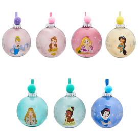 PRINCESSES - Set of 7 Christmas baubles