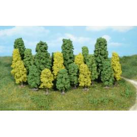 Set di 20 alberi a foglia 4-8 cm