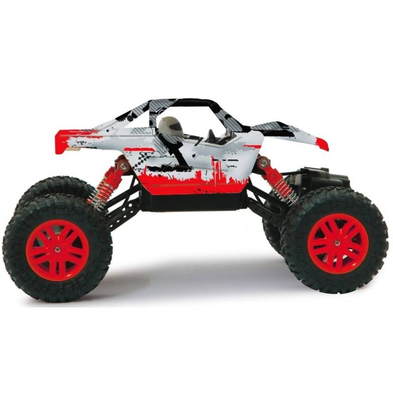 Hillriser Crawler radiocomandato: rosso, bianco e nero