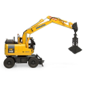 Escavatore gommato KOMATSU PW148-11 con benna e benna mordente