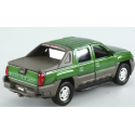 Scatola danneggiata del giocattolo a frizione verde pick-up CHEVROLET Avalanche doppia cabina