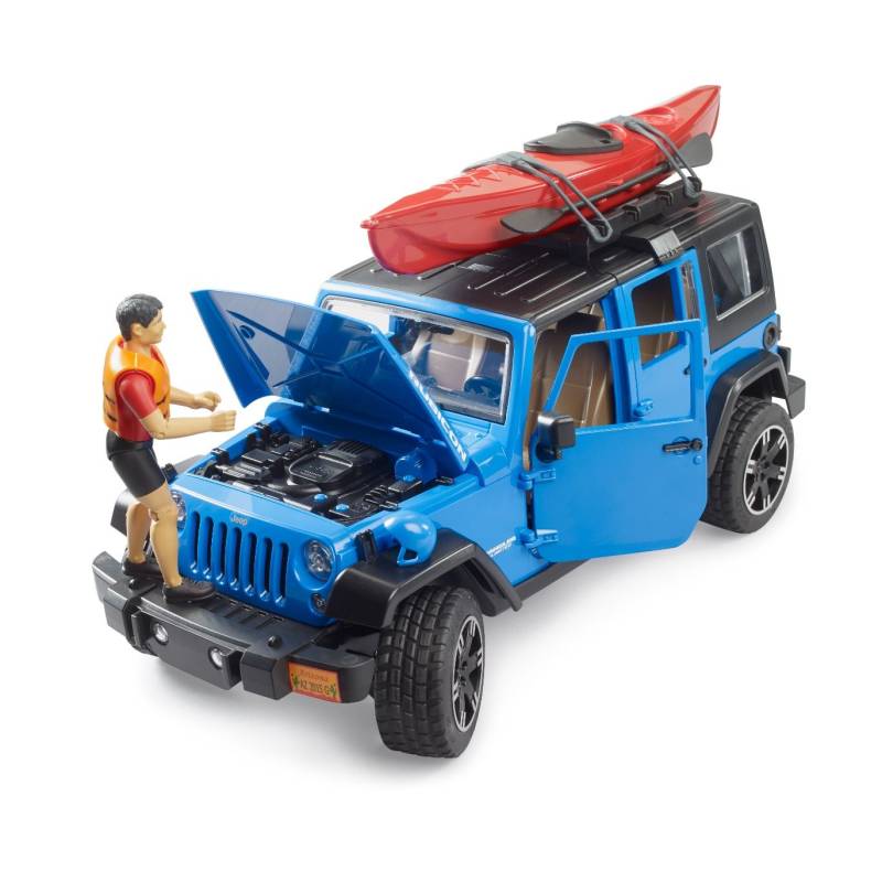 JEEP Wrangler Rubicon con kayak e figura