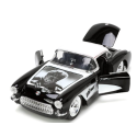 CHEVROLET Corvette con figurina WOLFMAN nera 1957