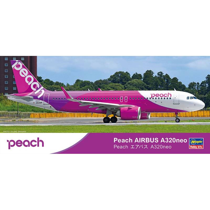 Aereo Airbus A320neo PEACH da assemblare e dipingere