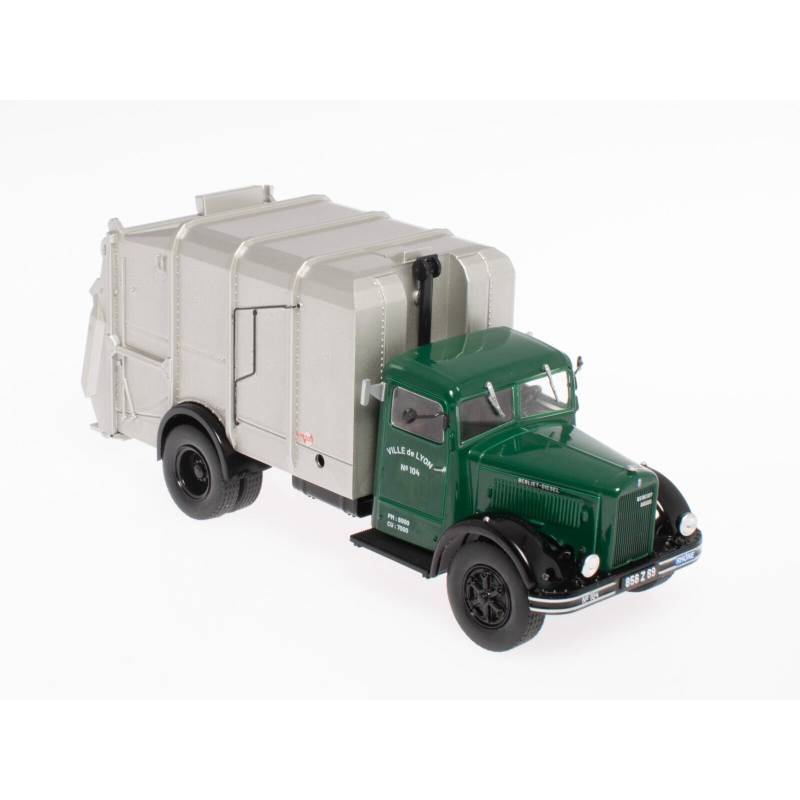 Miniatura Pattumiera BERLIET GDR 7W 4x2 per la città di Lione