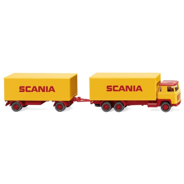 Miniatura SCANIA 111L 3 assi rigido con rimorchio a 2 assi