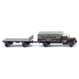 Miniatura Autotreno a pianale MERCEDES L 2500 Sped.Hamacher