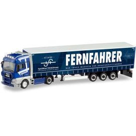 Miniatura Rimorchio centinato MAN TGX XXL 4x2 con 3 assi FERNFAHRER