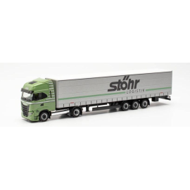 Miniatura Semirimorchio IVECO S-WAY LNG 4x2 3 assi centinato 15M STOHR