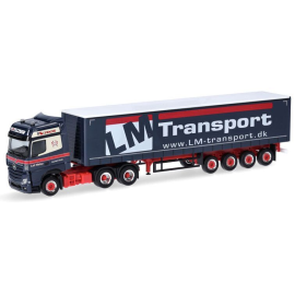 Miniatura MERCEDES-BENZ Actros BGSz. 6X4 con rimorchio a 3 assi LM Transport