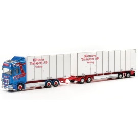 Miniatura SCANIA CS 20 HD 6x2 con carrello e rimorchio a 2 assi RUTTNERS