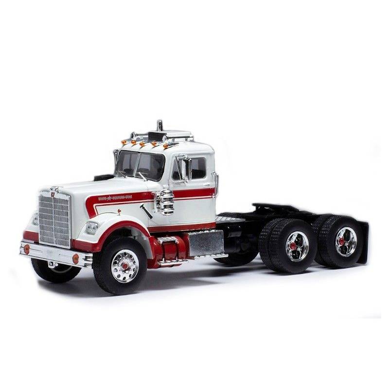 Miniatura BIANCO WESTERN STAR 4864 6x4 1970 Bianco e rosso