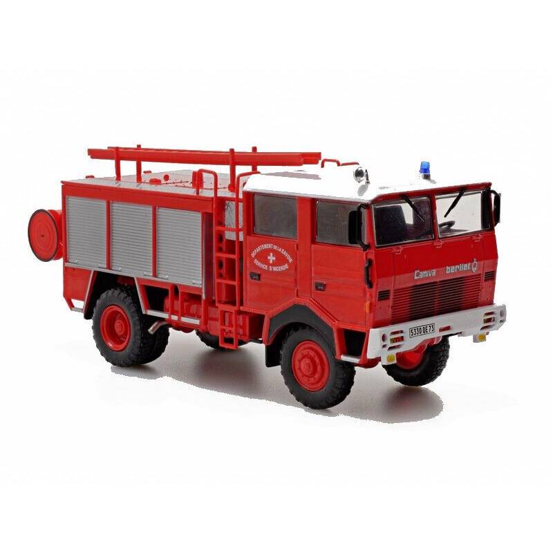 Modello camion dei pompieri BERLIET GBD 4x4 1979 Vigile del fuoco della Savoia