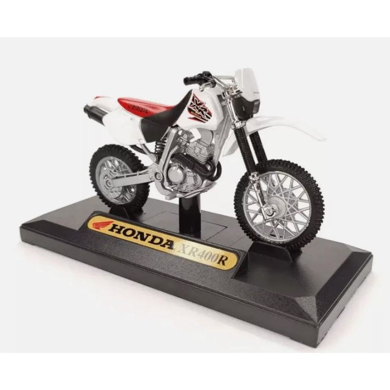 Miniatura HONDA XR400R Bianca e rossa