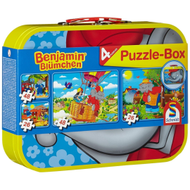  2 puzzle da 26 pezzi e 2 puzzle da 48 pezzi - Benjamin l'elefante