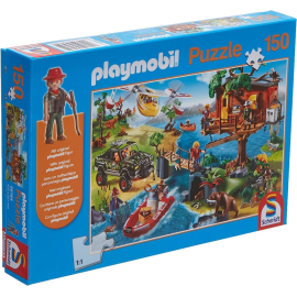  Puzzle da 150 pezzi PLAYMOBIL Casa sull'albero con statuetta