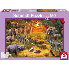  Puzzle da 150 pezzi Animali africani