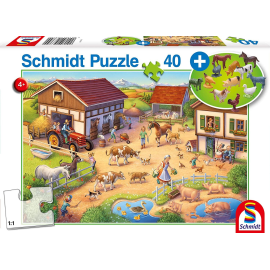  Puzzle da 40 pezzi La fattoria felice con gli animali