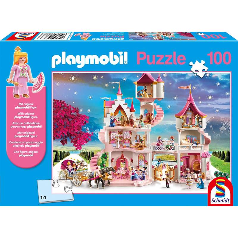  Puzzle da 100 pezzi PLAYMOBIL Castello della Principessa con statuetta