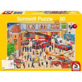  Puzzle da 60 pezzi Festa dei bambini alla caserma dei pompieri