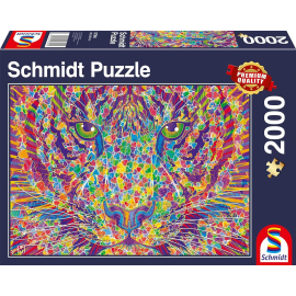  Puzzle da 2000 pezzi Tigre colorata