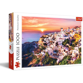  Puzzle da 1000 pezzi Un tramonto su Santorini