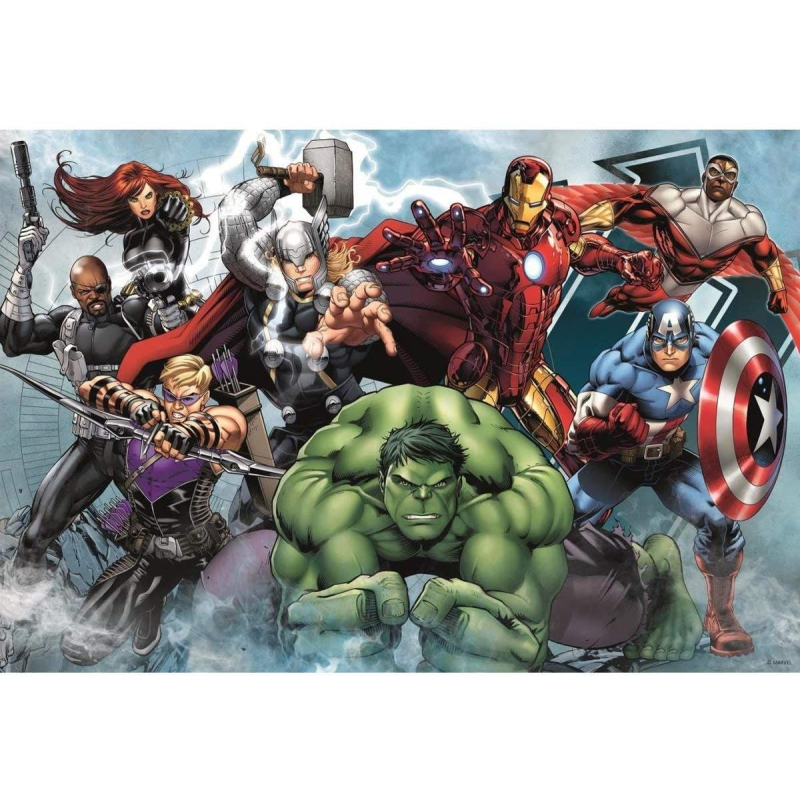 Puzzle Puzzle da 100 pezzi AVENGERS all'attacco