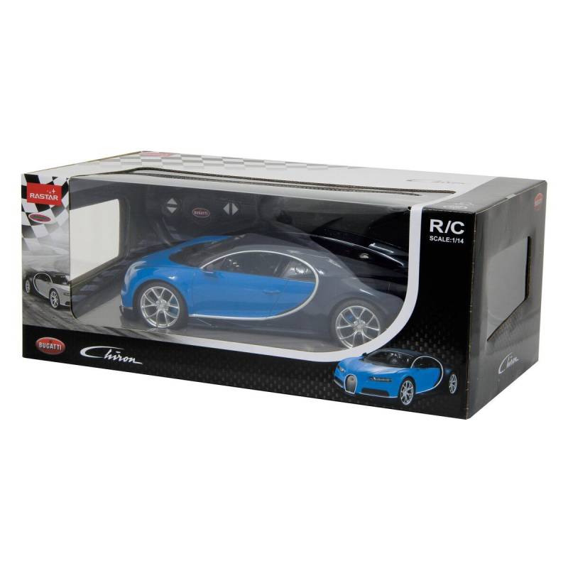 RC : Radiocomando BUGATTI Chiron Blu e nera radiocomandata