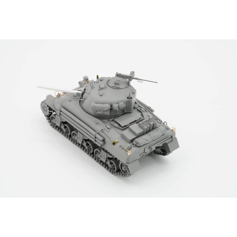 Modellini di veicoli militari BORDER MODEL: 1/35; Sherman M4A1 Mid production with PE, metal barrel, 3D light guards and stowage