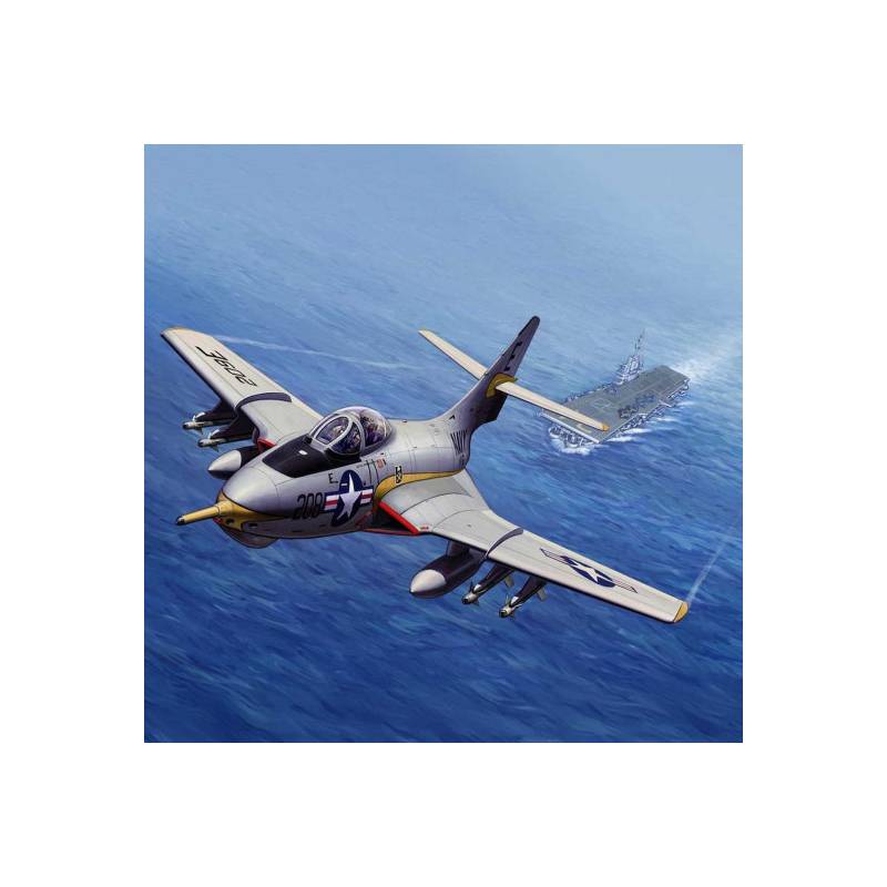 Plastic model aircraft GRUMMAN F9F-8 / F9F-8P COUGAR 1:48