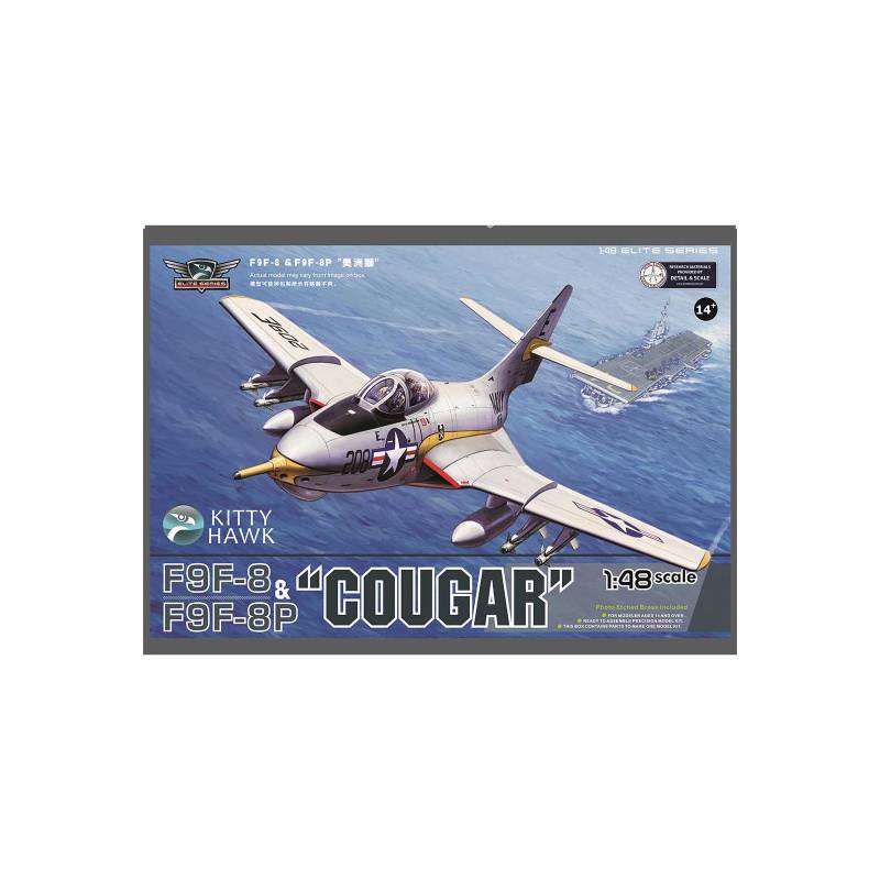 Plastic model aircraft GRUMMAN F9F-8 / F9F-8P COUGAR 1:48