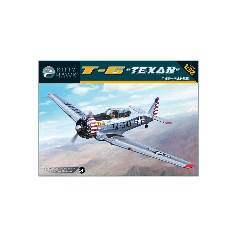 Plastic model aircraft NORTH AMERICAN T-6 "TEXAN" 1956 1:32