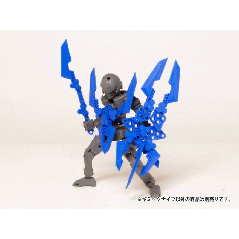 Original Character Plastic Model Kit Pop Series08: Gimic knife2 Blue 4 cm