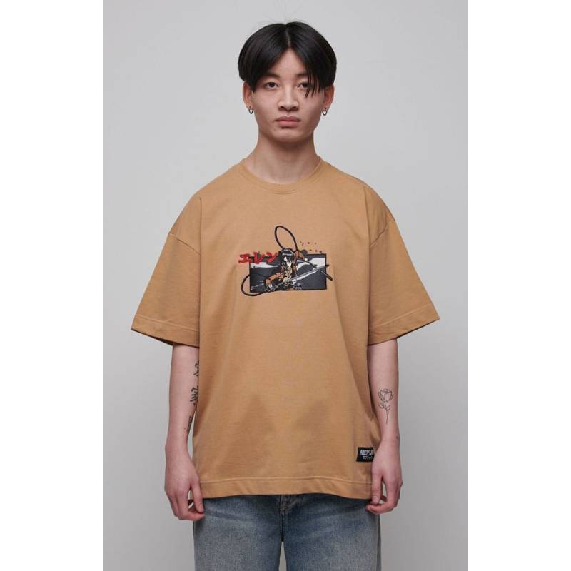 Attack on Titan T-Shirt Graphic Beige