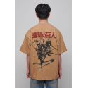 Attack on Titan T-Shirt Graphic Beige