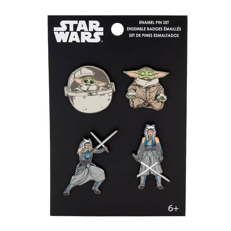 Spille SW Star Wars Funko 4 Pins Set Ahsoka Yoda Action