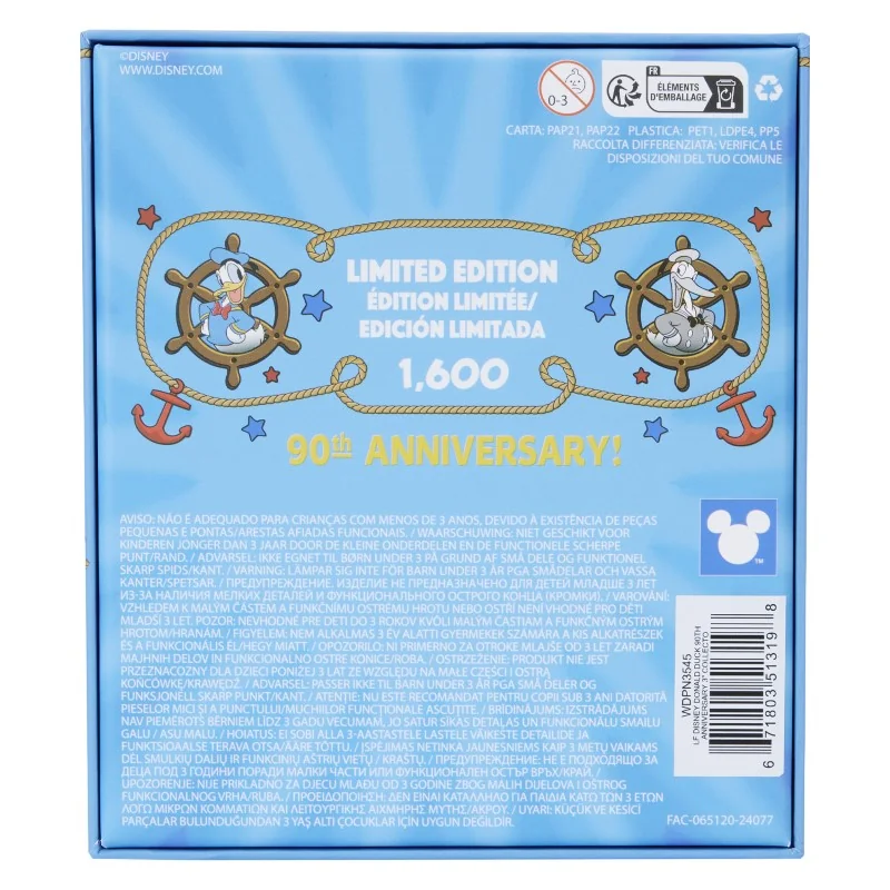 Loungefly Disney Loungefly Pins Collector Box Donald Duck 90th Birthday