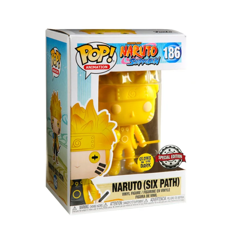 Figurini Pop Naruto Pop Naruto Sixpath Yellow Glow In The Dark Exclusive