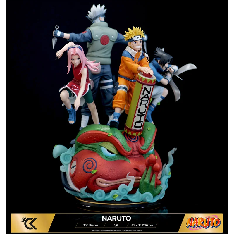 Statue Naruto Statue Resin 1/6 Naruto Sasuke Sakura Kakashi 45cm