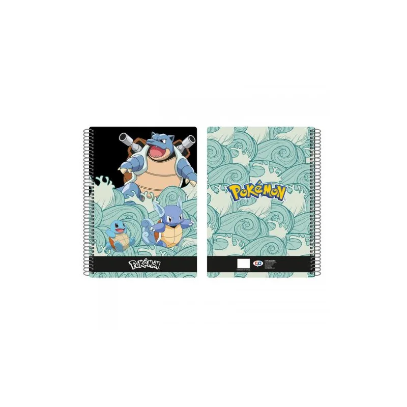  Pokemon - A4 Notebook Squares 4mm - Squirtle Evolution