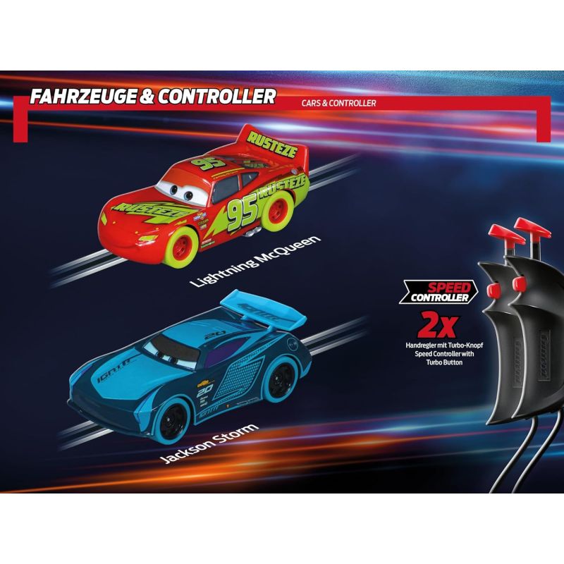 Piste auto: cofanetto Disney·Pixar Cars - Glow Racers