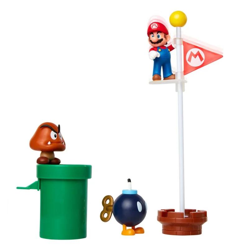 World of Nintendo Super Mario Diorama della Great Oak Plain