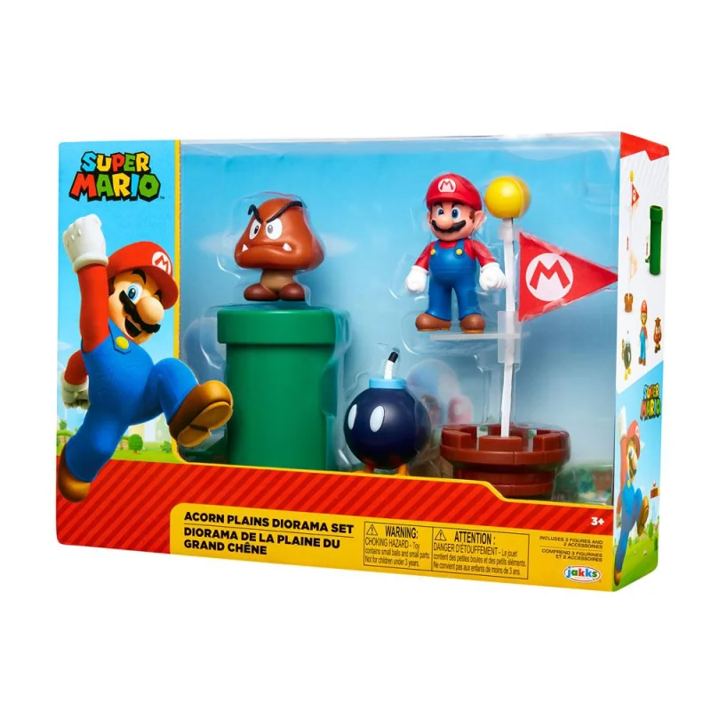 World of Nintendo Super Mario Diorama della Great Oak Plain