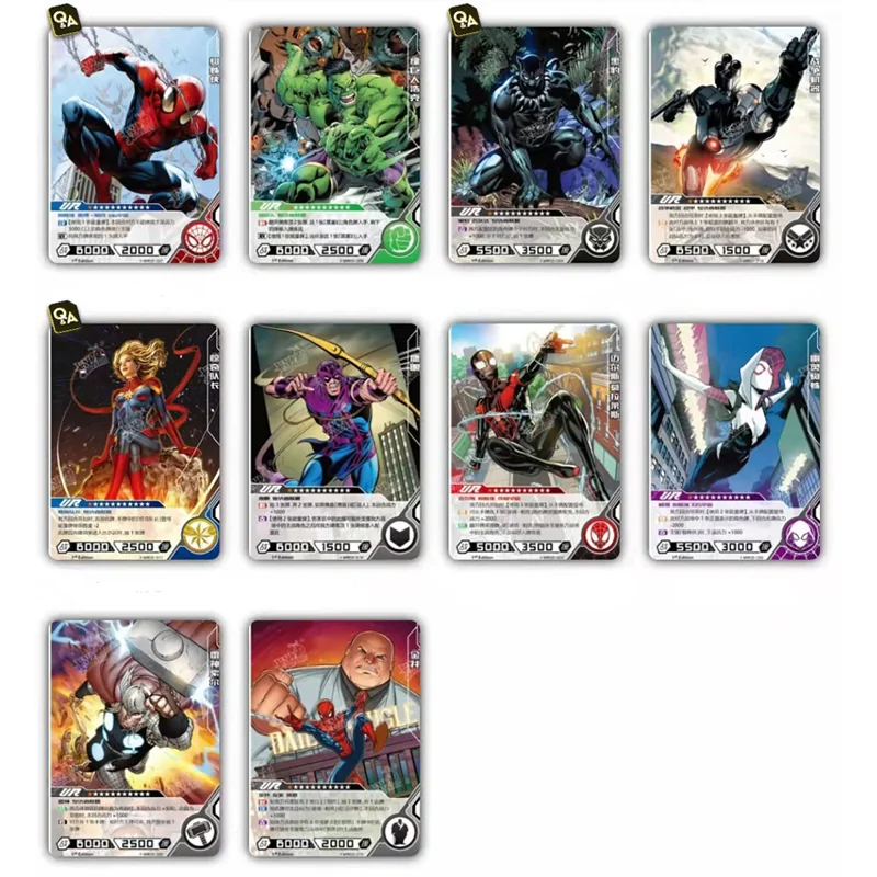 Carte da collezionare Marvel Kayou 110 Avengers Hero Battle Vol 5 Box 30 Boosters 6 Cards