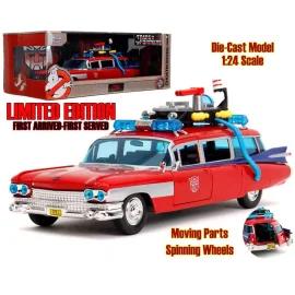 Miniatura Ghostbusters-transformers - Ecto-1 X Optimus Prime imited Edition - 1:24 Die-cast Model