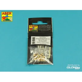  German Stielhandgranate 24 –set of 15 pcs. All metal parts