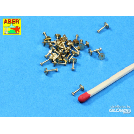  Imitation of Hexagonal bolts 1.55 mm x 30 pcs.